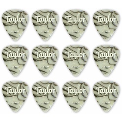 Taylor Celluloid 12er Pack Plektren Abalone 0,46mm