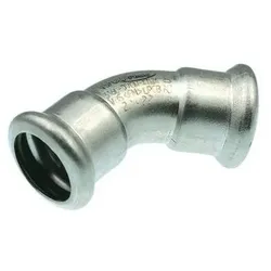Buderus Logafix Edelstahl Bogen 45 Grad Innen/Innen 108mm mit M-Kontur 7738326341