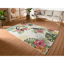 HANSE HOME Outdoorteppich Tropical Dream, rechteckig, Höhe: 3 mm, In-& Outdoor, Teppich, Wetterfest, Balkon, Garten, Wohnzimmer, Floral beige|bunt 200 cm x 285 cm x 3 mm