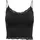 Only ONLVICKY LACE SEAML 2-PACK CROPPED TOP Schwarz L