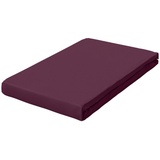 SCHLAFGUT Pure Topper Baumwolle 120 x 200 - 130 x 220 cm purple deep