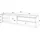 SKRAUT HOME Lowboard 207x50x37 cm Eiche Schwarz Holzwerkstoff