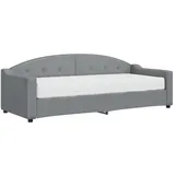 vidaXL Tagesbett mit Matratze 90 x 200 cm grau