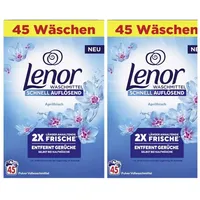 2x2475g Lenor Aprilfrisch 2in1 Color Waschmittel Pulver Frische & Reinheit 90WL
