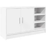 vidaXL Waschbeckenunterschrank Weiß 90x29x55 cm Holzwerkstoff