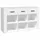 vidaXL Sideboard 100 x 59,5 x 30 cm Weiß