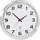 EUROTIME Funk Wanduhr 50,0 cm 56863 weiß