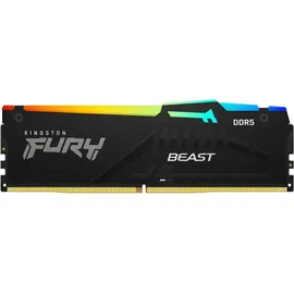 Kingston FURY Beast RGB - DDR5 - Modul - 16 GB - Schwarz