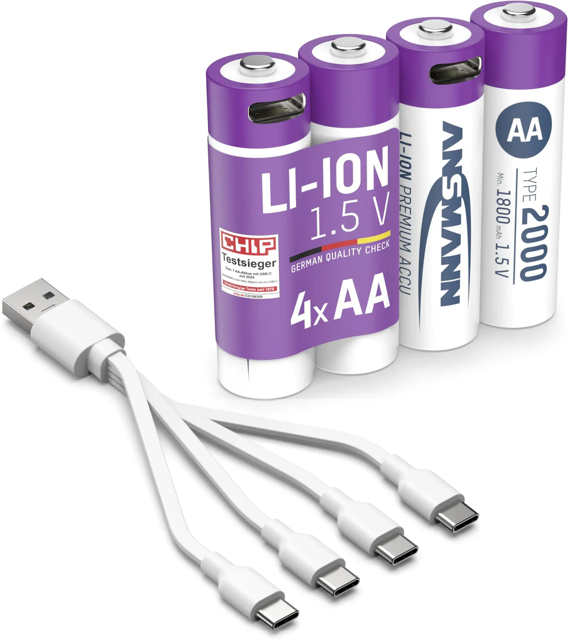 ansmann typ 2000 aa li-ion usb-c