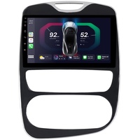 ACAVICA Android Radio für Renault Clio MK4 2012–2018 Renault Zoe Stereo mit kabellosem Carplay Android Auto Sat GPS Navigation Bluetooth DSP WiFi USB Lenkradsteuerung (Radio für Renault Clio)