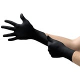 Ansell Microflex 93-732 Einmalhandschuhe Latexfreie, Schwarze Nitrilhandschuhe Puderfrei, Lebensmittel Handschuhe, Tattoo Handschuhe, Werkstatt Handschuhe Schwarz XS (100 Stück)