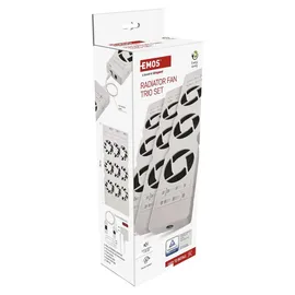 EMOS Heizung-Ventilator Starterset TRIO 3 Stück Heizgebläse inkl. Temperatursensor mit Regler Luftdurchsatz 36 m3/h pro Ventilator