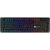 Millenium Gaming-Tastatur mechanisch, beleuchtet (RGB), FR-Layout, schwarz - Schwarz