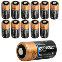 12x Duracell Lithium Batterie CR123 / CR17345 ideal für NETGEAR Arlo HD-Cams