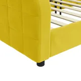 vidaXL Tagesbett Gelb 90x200 cm Samt vidaXL