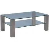 Quartier M2 Kollektion Couchtisch Cilo 2 in Silber, B/H/T = 105x41x65cm