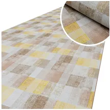 ANRO Küchenläufer Küchenteppich rutschfest Teppich Läufer Küche PVC pflegleicht Teppichläufer Flur abwaschbar Mosaik Bunt 220x52cm