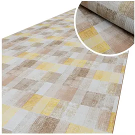 ANRO Küchenläufer Küchenteppich rutschfest Teppich Läufer Küche PVC pflegleicht Teppichläufer Flur abwaschbar Mosaik Bunt 220x52cm