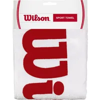 Wilson Handtuch 60 x 120 cm weiß/rot