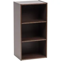 Iris Ohyama Bibliothek, Möbel, Aufbewahrungsregal, Beistellmöbel, 3 Regale, Design, Horizontale & vertikale Anordnung, Büro, Schlafzimmer, Wohnzimmer - Module Shelf Mdb-3 - Braun