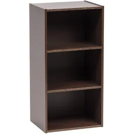 Iris Ohyama Bibliothek, Möbel, Aufbewahrungsregal, Beistellmöbel, 3 Regale, Design, Horizontale & vertikale Anordnung, Büro, Schlafzimmer, Wohnzimmer - Module Shelf Mdb-3 - Braun