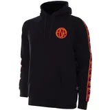 AS Roma AS Rom Kapuzensweatshirt 2023 Schwarz Herren Gr. L