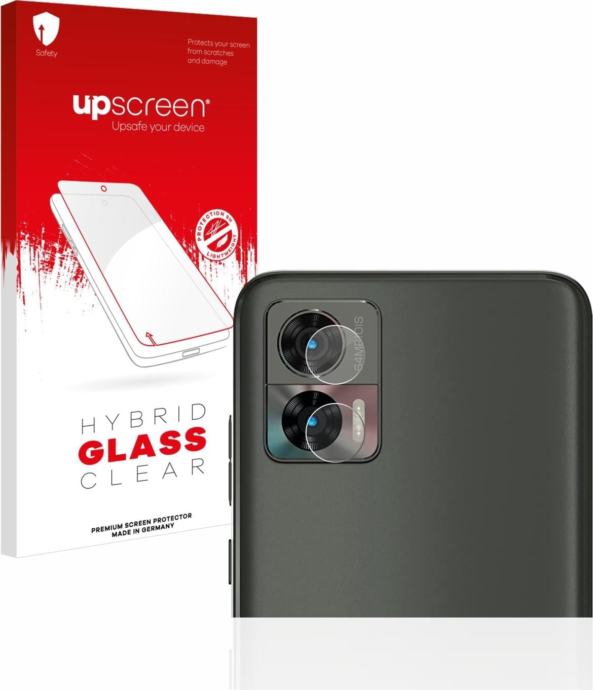 upscreen Scratch Shield Panzerglasfolie (1 Stück, Motorola Edge 30 Neo), Smartphone Schutzfolie