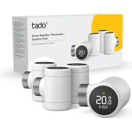 tado° Smartes Heizkörperthermostat X 4er-Set