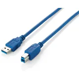 Equip USB-A auf USB-B 1 m Blau