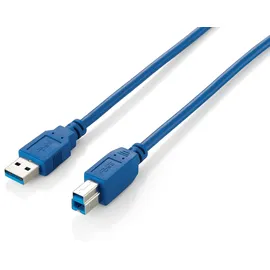 Equip USB-A auf USB-B 1 m Blau
