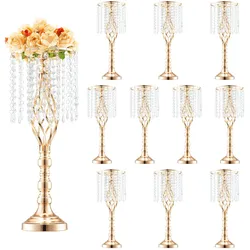 VEVOR 10x 55cm Gold Blumenständer Modern Blumenvase Hochzeit Dekoration Vasen