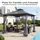 Sekey Pavillon 3 x 3 m inkl. 4 Seitenteile Grau