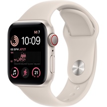 Apple Watch SE 2022 GPS + Cellular 40 mm Aluminiumgehäuse polarstern, Sportarmband polarstern