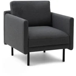 Normann Copenhagen - Rar Sessel, schwarz / Re-Born dark grey