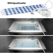 Newgen Medicals Sprudelmatte: Whirlpoolmatte für die Badewanne (Luftsprudelmatte, Badewannen Sprudelmatte, viel)
