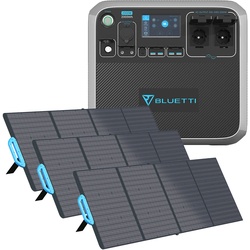 Bluetti AC200P 2000Wh 0% MwSt §12 III UstG Portable Powerstation mit 3x PV200 So...