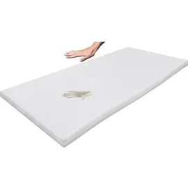 Matratzen Perfekt Viscotopper Silver Fresh 120 x 200 cm Weiß