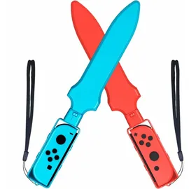 Hurtel 10-in-1 Zubehörpaket für Nintendo Switch Rot/Blau
