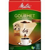 Melitta Kaffeefilter, Größe 1 x 4, für Filterkaffeemaschine, Gourmet Intense, Braun