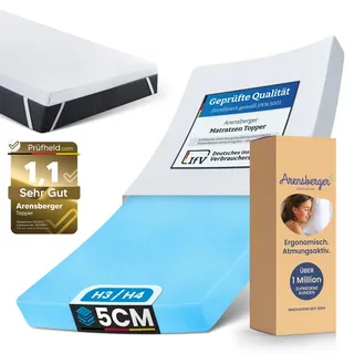 Arensberger Essence Matratzen Topper 90 x 200 cm weiß