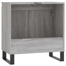 vidaXL Badschrank Grau Sonoma 58x33x60 cm Holzwerkstoff