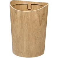 Relaxdays Papierkorb, 9 l Volumen, in Holzoptik, HxD: 30