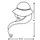 DanDiBo Ambiente Wandkerzenhalter Lady Metall Schwarz