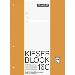 Brunnen Kieser-Block A4 rautiert 50 Blatt Packung mit 10 Stück