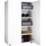 VCM Lona 70 x 110 x 39 cm 5 Fächer 2 Drehtüren / weiß