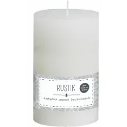 Mein Moment Rustik Stumpenkerze 1 Stück, 70 x 130 mm, weiß