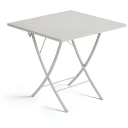 Kleiner Gartentisch Vegas 80x80 cm perlweiß