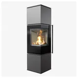 Kratki REN/M links Ø 150 7 kW - Schwarz