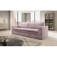 Luxusbetten24 Schlafsofa Designer Sofa Tilo, mit Schlaf- und Klappfunktion rosa