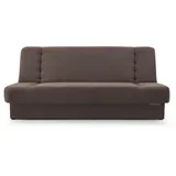 e-meubles Möblo Schlafsofa Braun, Holz, 192x85x92 cm, Wohnzimmer Sofas - Couches, Schlafsofas